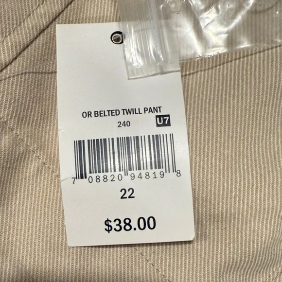 Elegant Beige Wide Leg Women's Pants - Picture 4 of 4